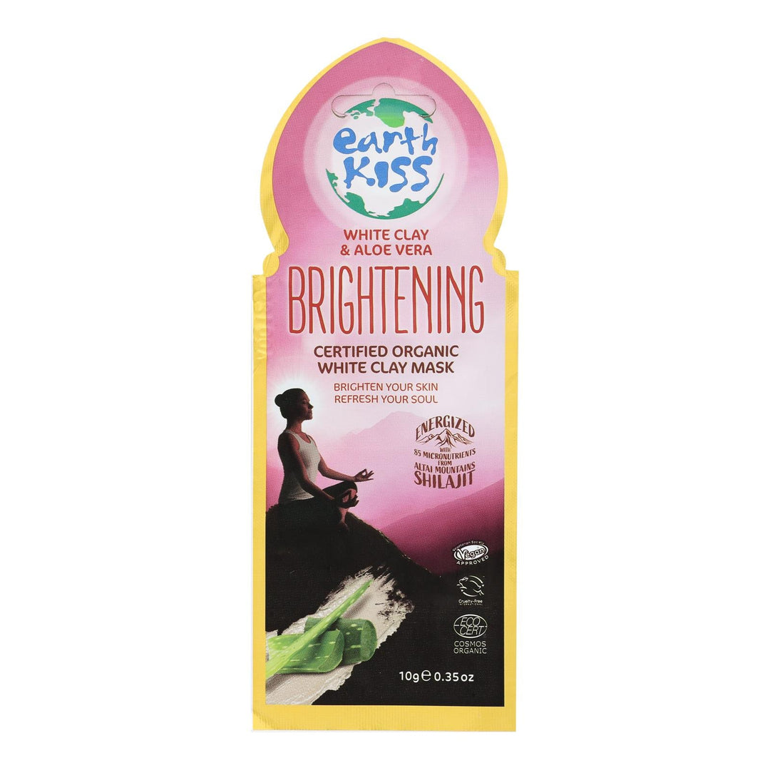 Earth Kiss - Clay Msk Aloe Brghtng - Case Of 12 - .35 Oz - Maras Green